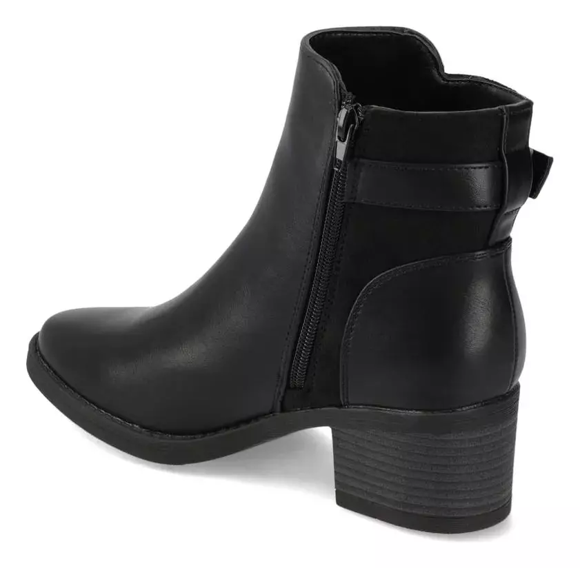 Botín Negro Mujer New Walk-3