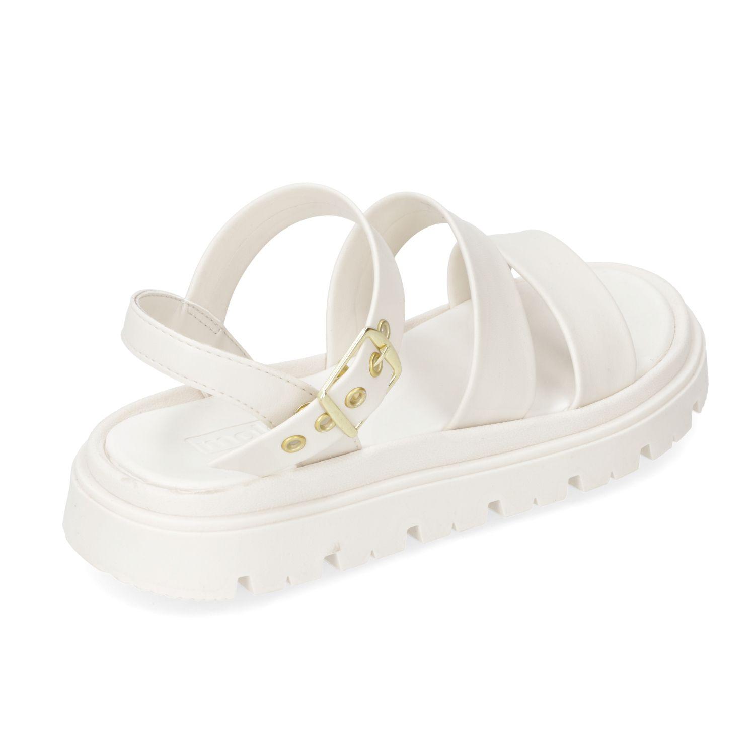 Sandalia Plana Moleca Blanco 15417-3