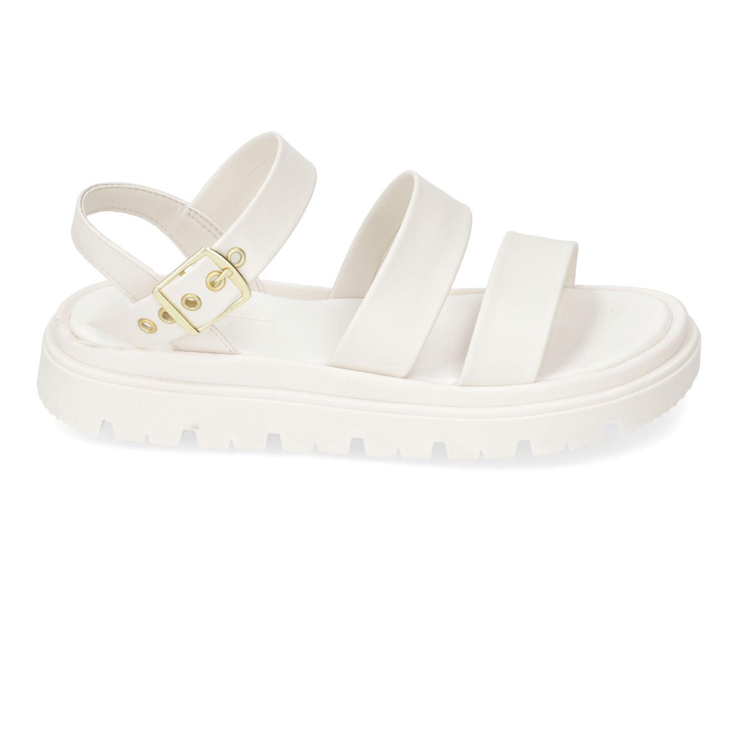 Sandalia Plana Moleca Blanco 15417-0