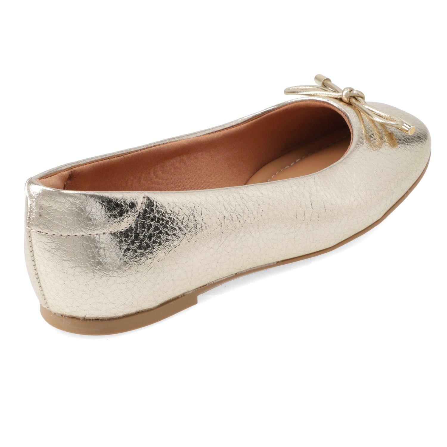 Ballerina Mujer Dorada Vizzano Con Moño-3
