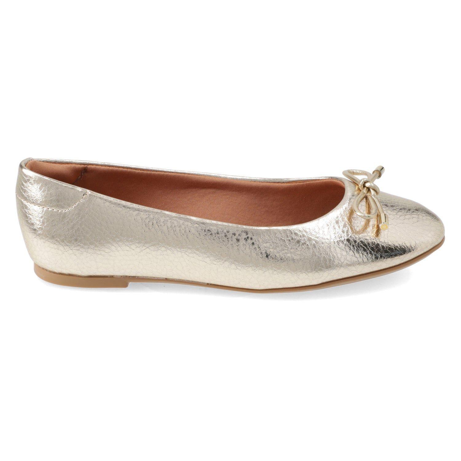Ballerina Mujer Dorada Vizzano Con Moño-4