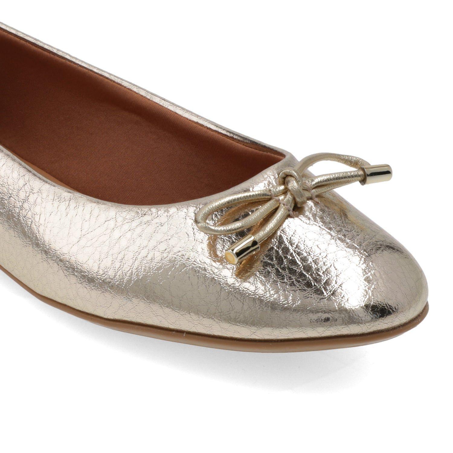 Ballerina Mujer Dorada Vizzano Con Moño-5