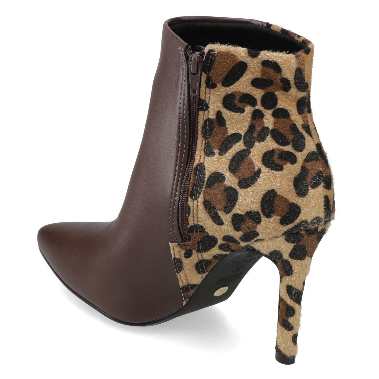 Botin Mujer Vizzano Taco Aguja 10 cm Animal Print-3
