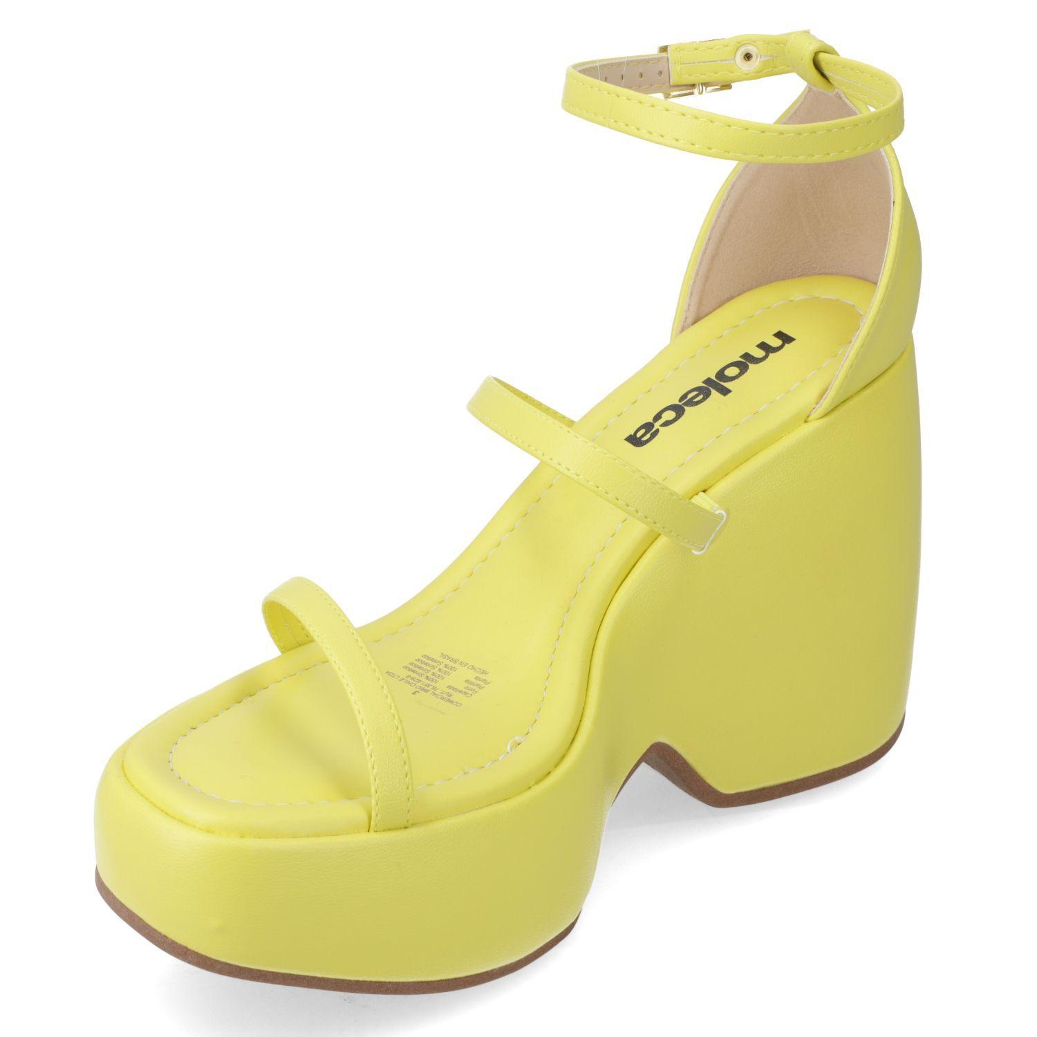 Sandalia Taco Moleca Amarillo 10267-2