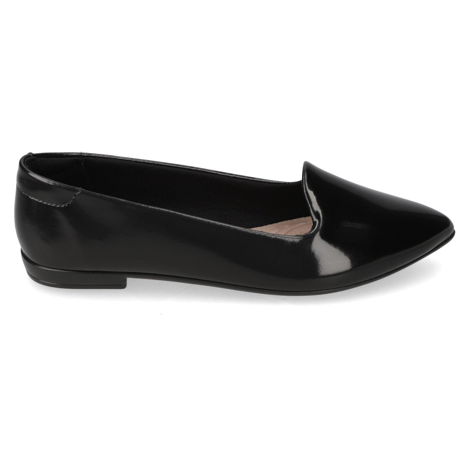 Ballerina Beira Rio Negro Efecto Cuero  Negro Verniz Fresh Neo-1