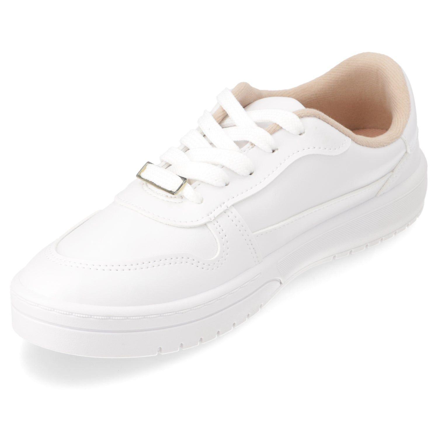 Zapatilla Mujer Moleca Casual Blanca-2