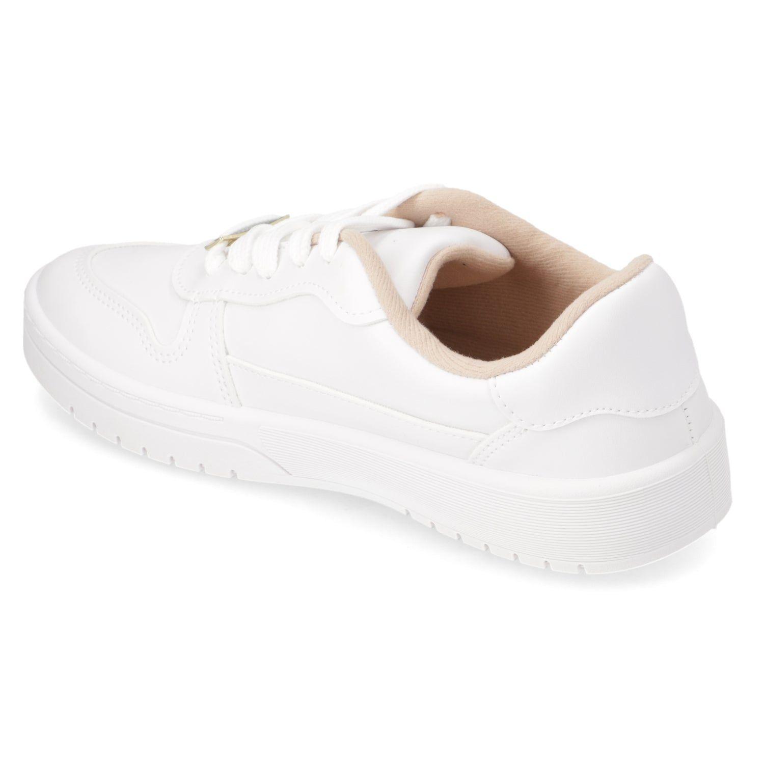 Zapatilla Mujer Moleca Casual Blanca-3