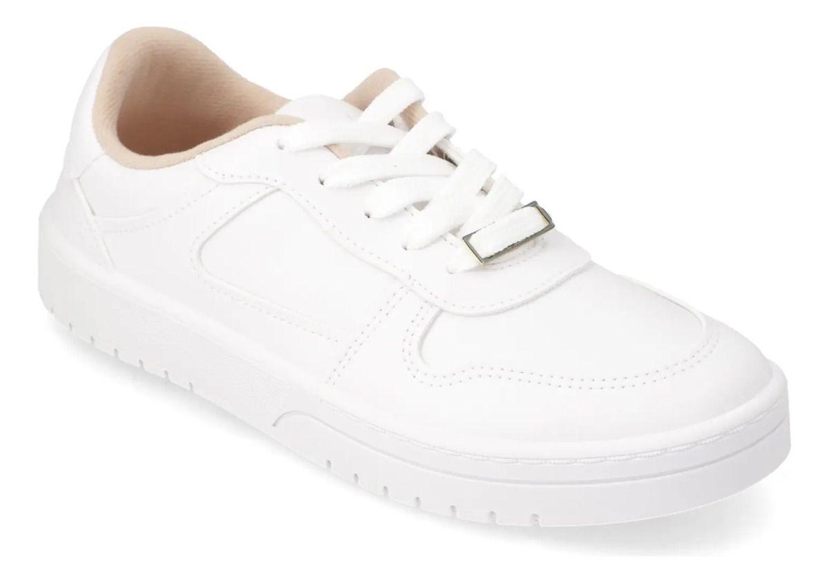 Zapatillas Casuales Blanco Moleca-0