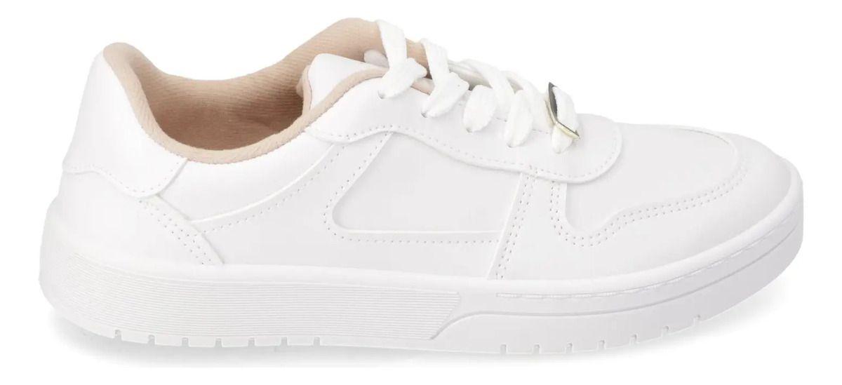 Zapatillas Casuales Blanco Moleca-1