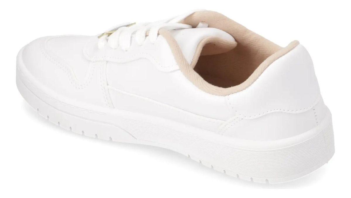 Zapatillas Casuales Blanco Moleca-3