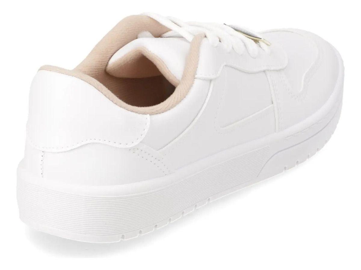 Zapatillas Casuales Blanco Moleca-4