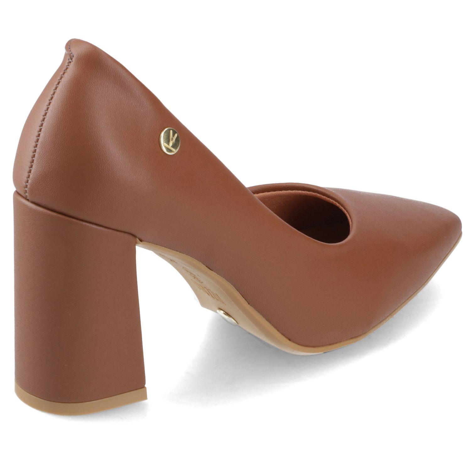 Zapato Mujer Taco Ancho Café Vizzano-4