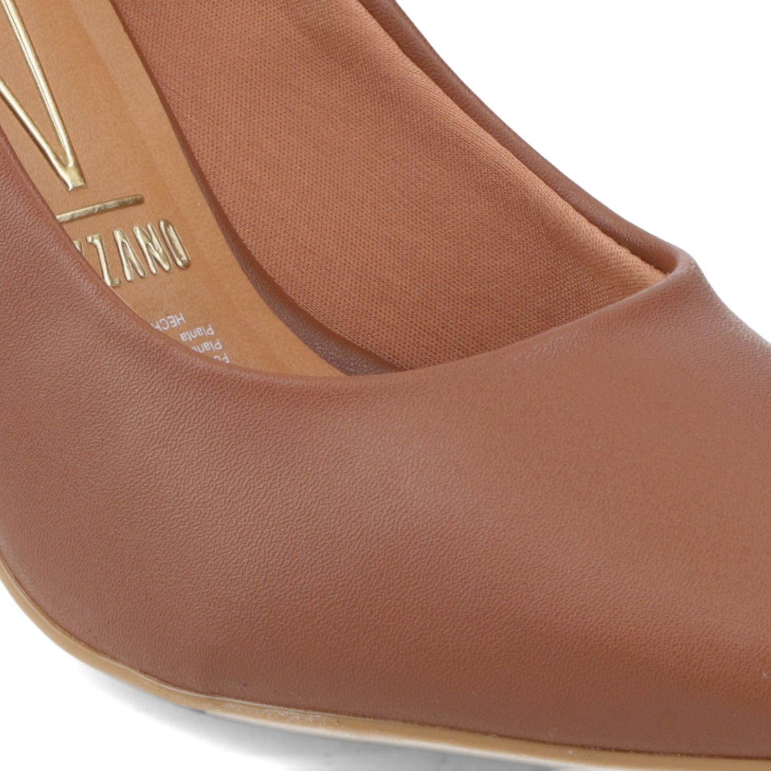Zapato Mujer Taco Ancho Café Vizzano-5