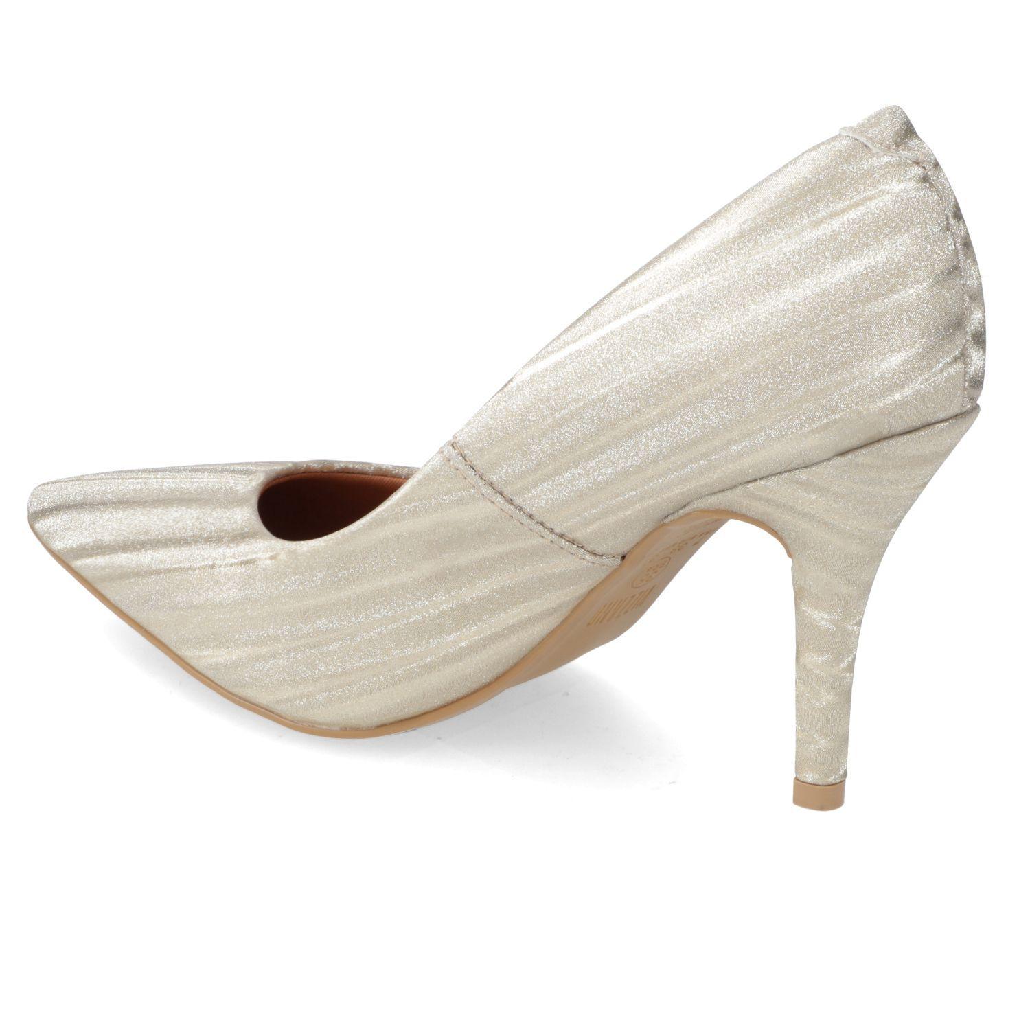 Zapato Stiletto Vizzano 10 cm Dorado-3