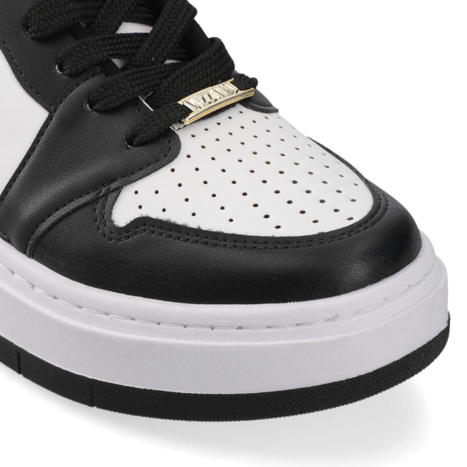 Zapatilla Casual Chunky Blanco y Negro Vizzano-5