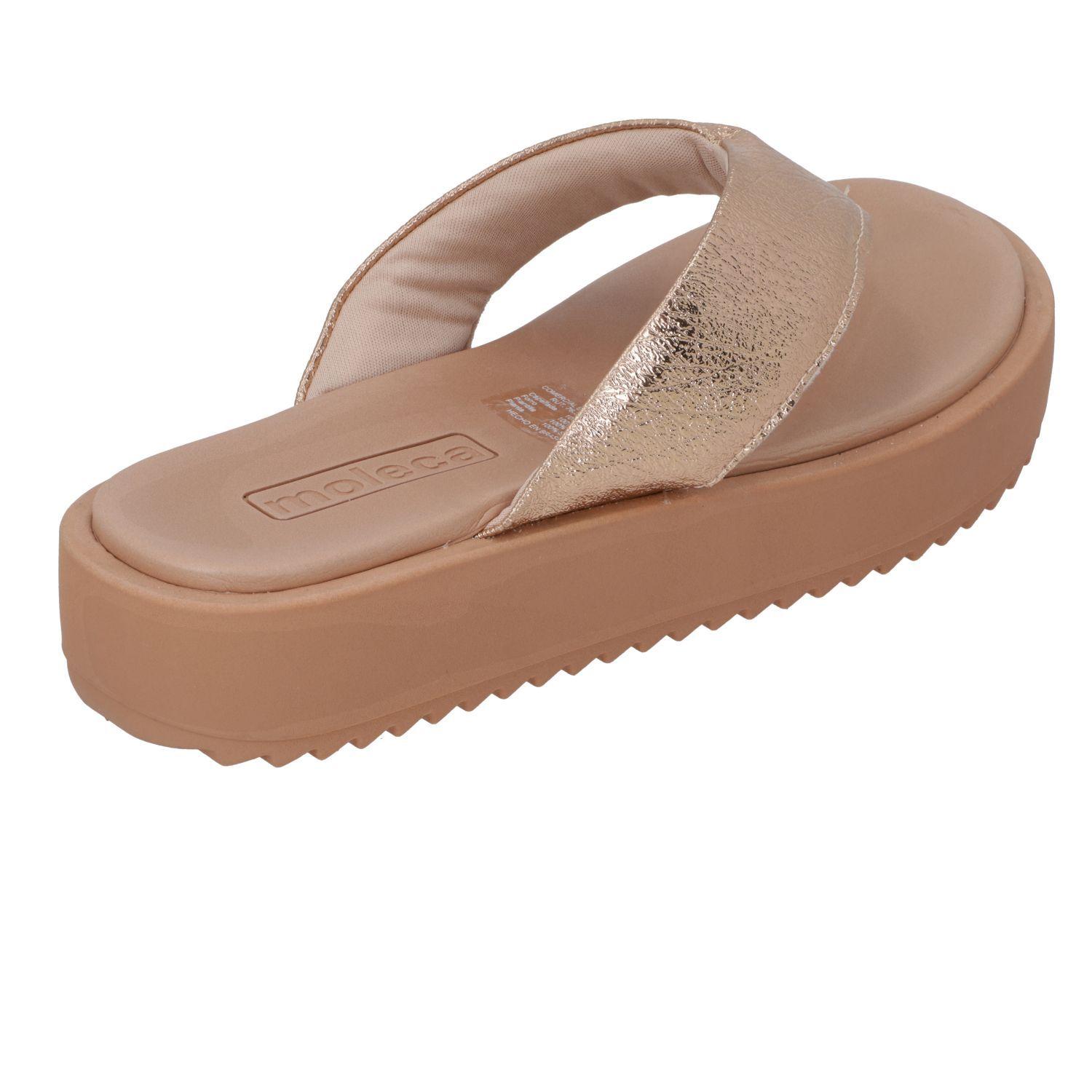 SANDALIA MUJER MOLECA ROSADO GOLD PLAYERA 5489-100-27054-56251-3