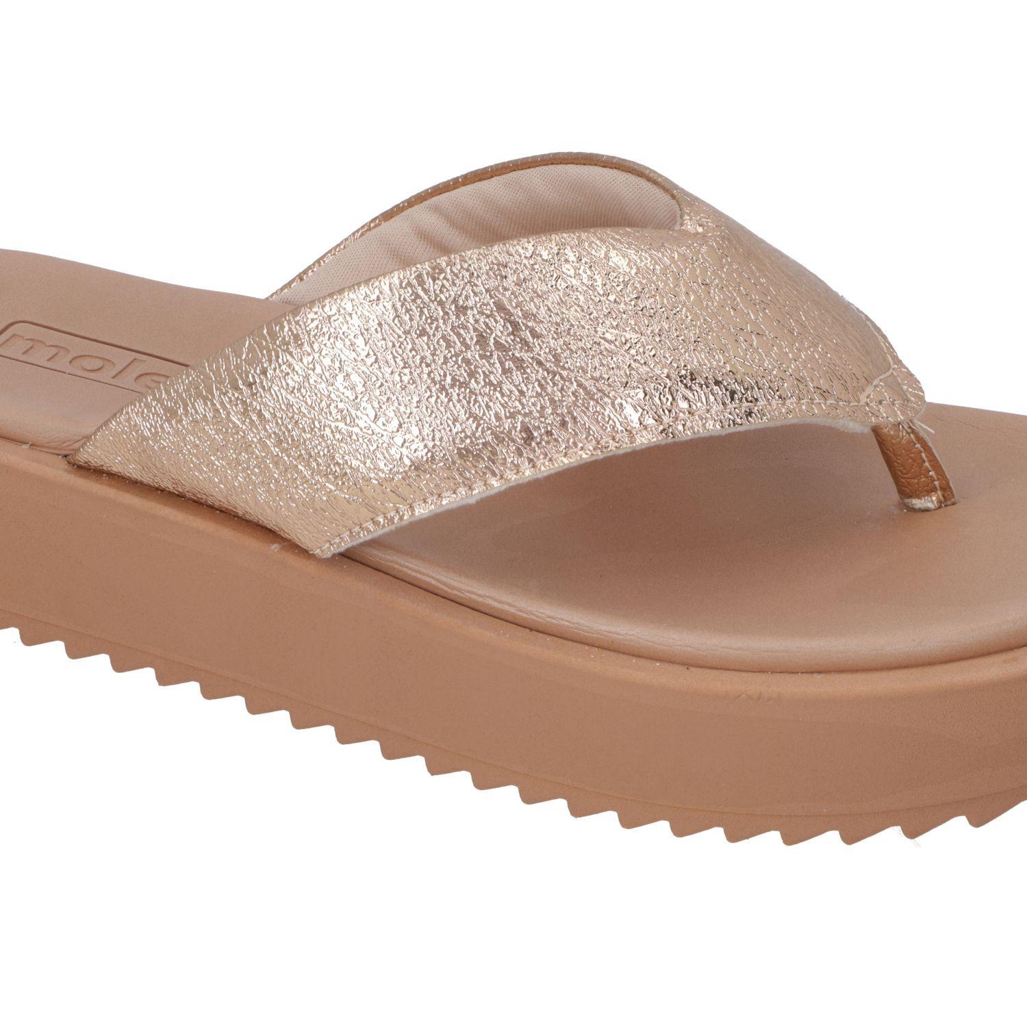 SANDALIA MUJER MOLECA ROSADO GOLD PLAYERA 5489-100-27054-56251-5