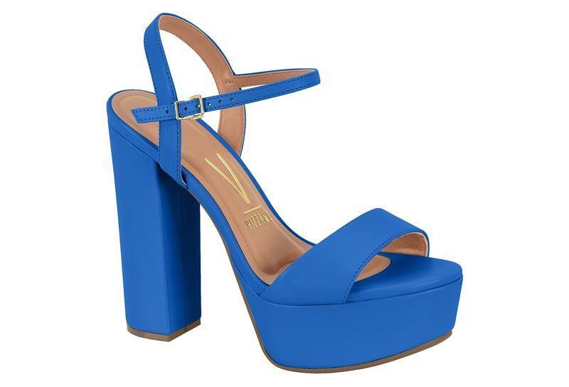 Sandalia Taco Vizzano Azul 12018-0