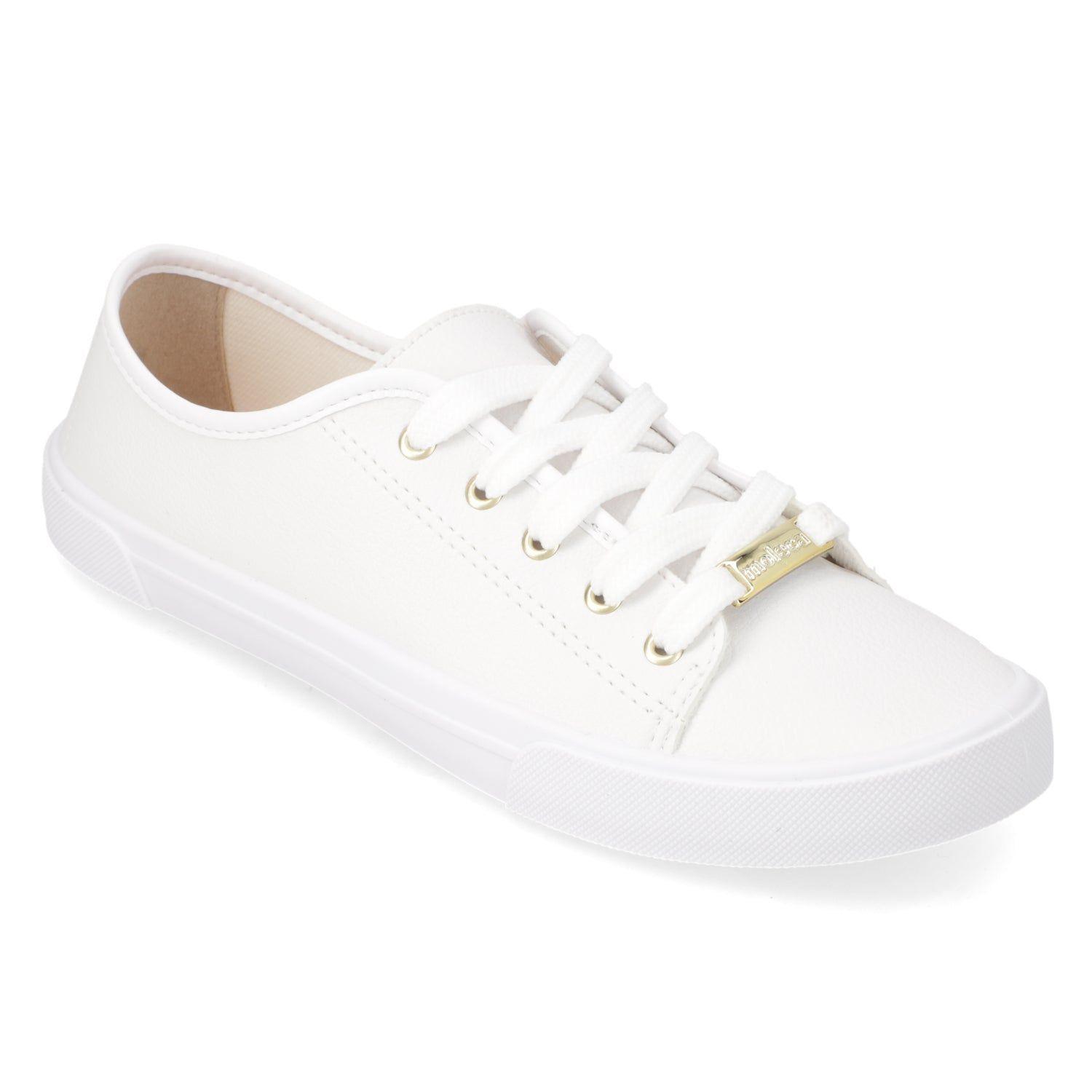 Zapatillas Casuales Mujer Blancas Moleca-1