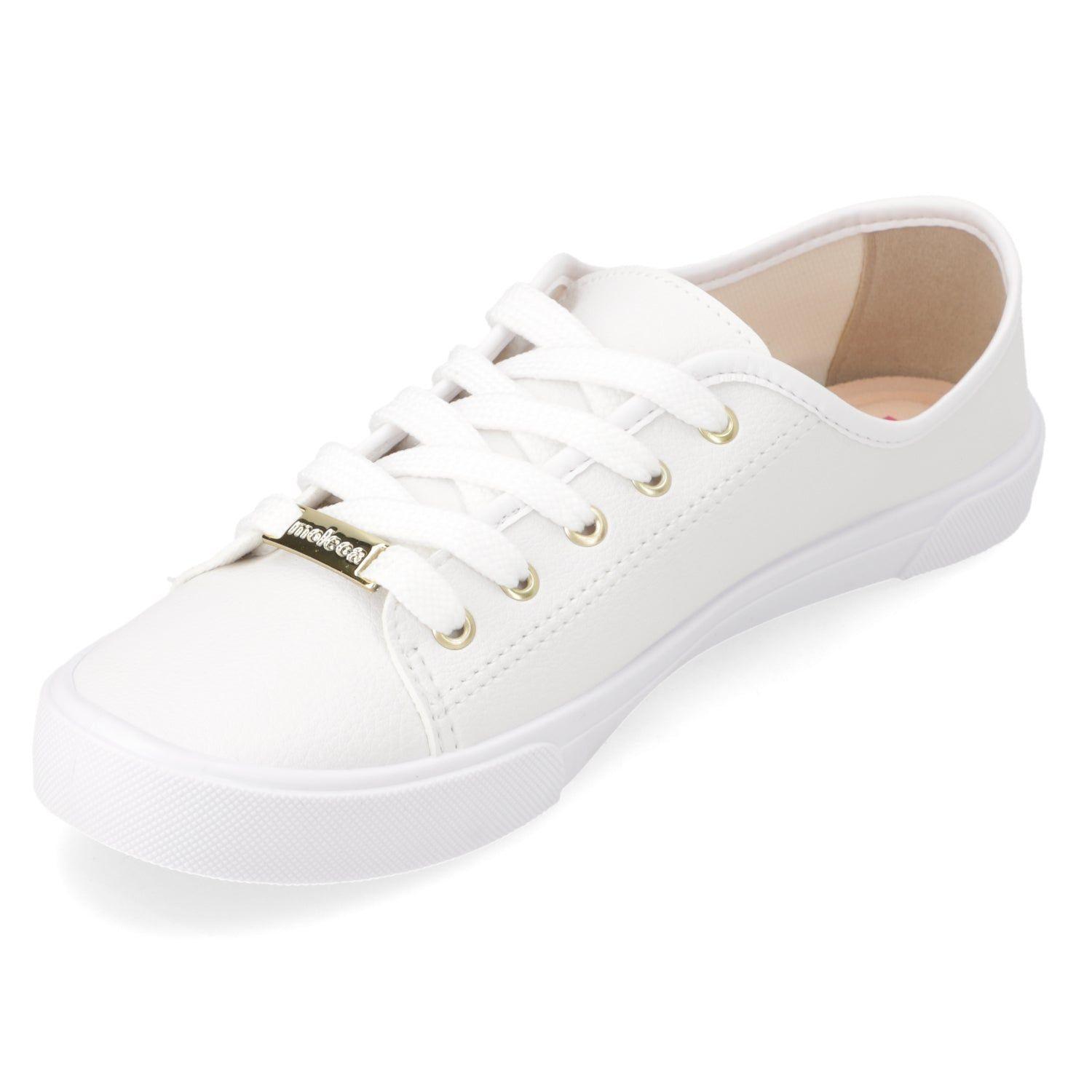 Zapatillas Casuales Mujer Blancas Moleca-2
