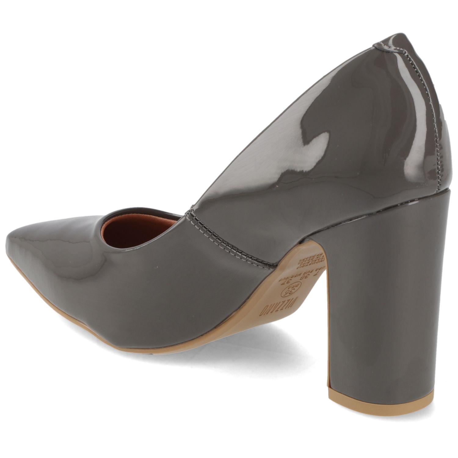 Zapato Taco Ancho Gris Vizzano-3