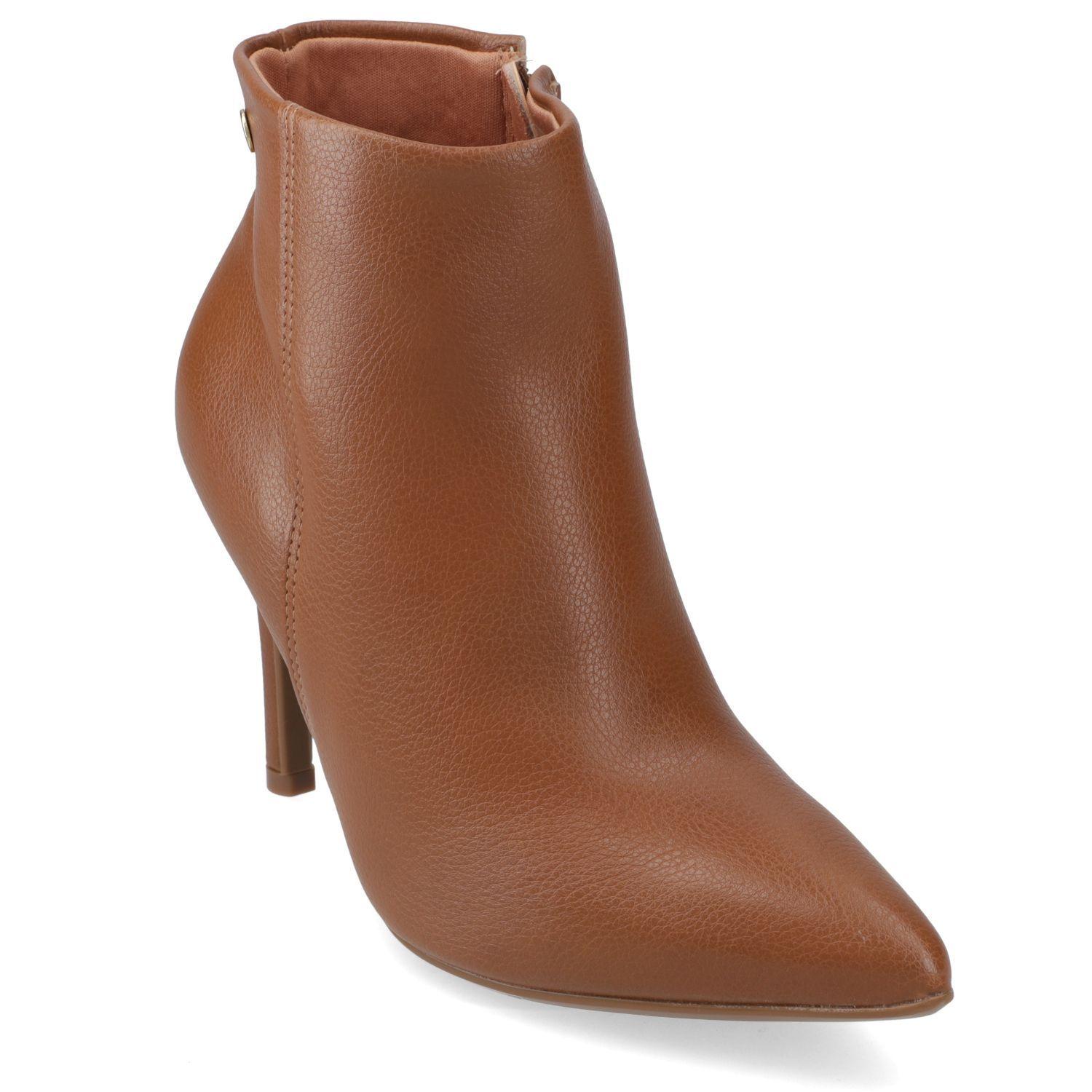 Botin Mujer Vizzano Taco Aguja 10 cm Camel -0