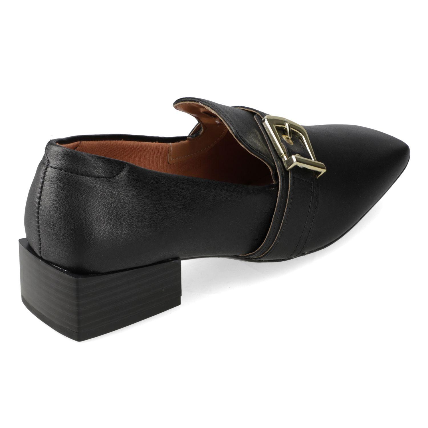 Mocasin Vizzano Negro Efecto Cuero  Negro Pelica-4