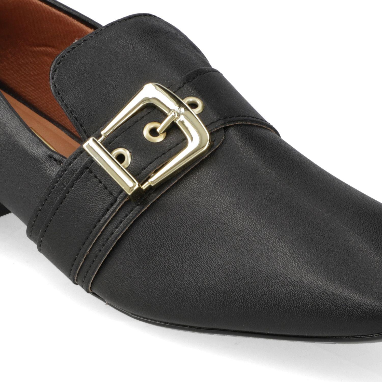 Mocasin Vizzano Negro Efecto Cuero  Negro Pelica-5