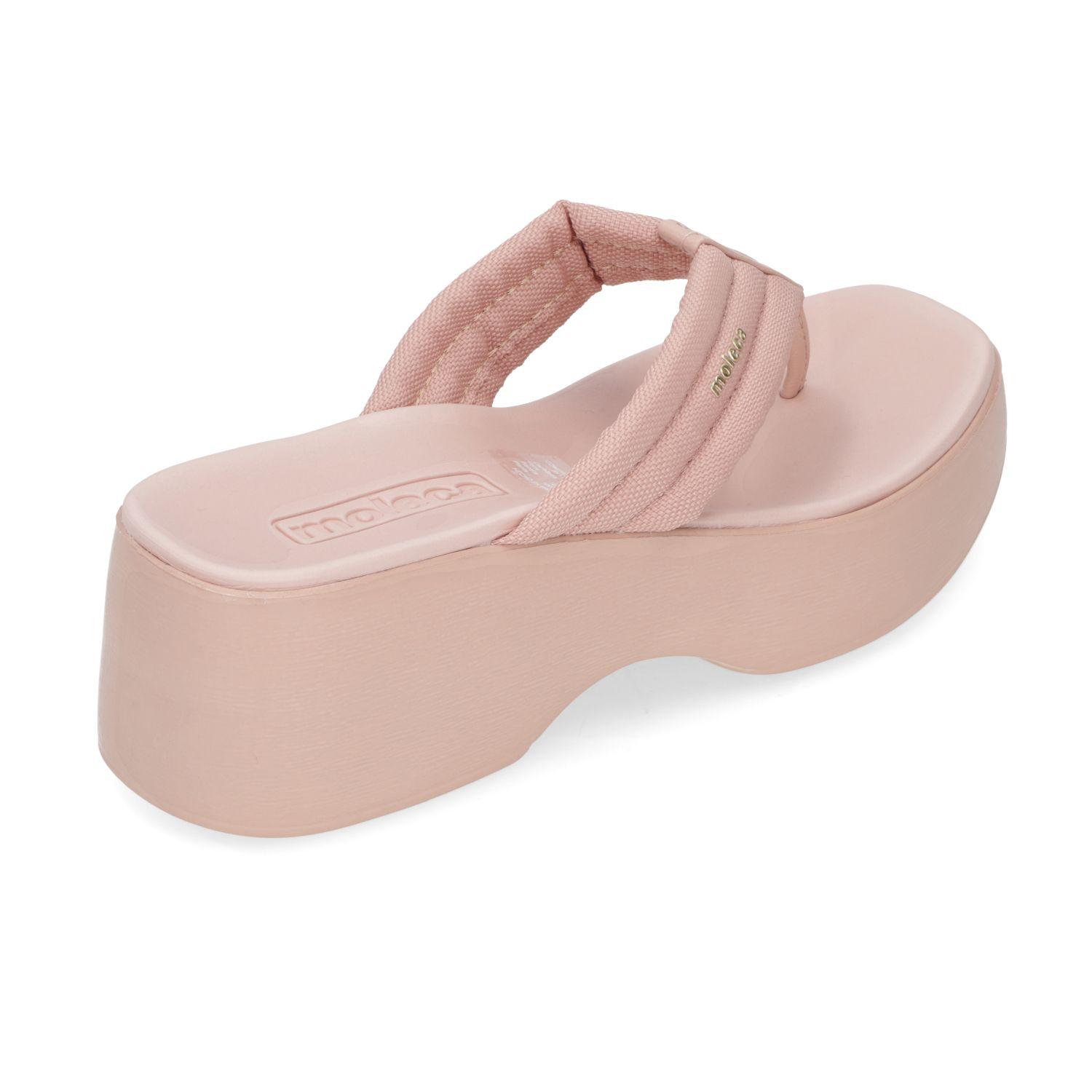 Sandalia Plana Moleca Rosado 15415-3
