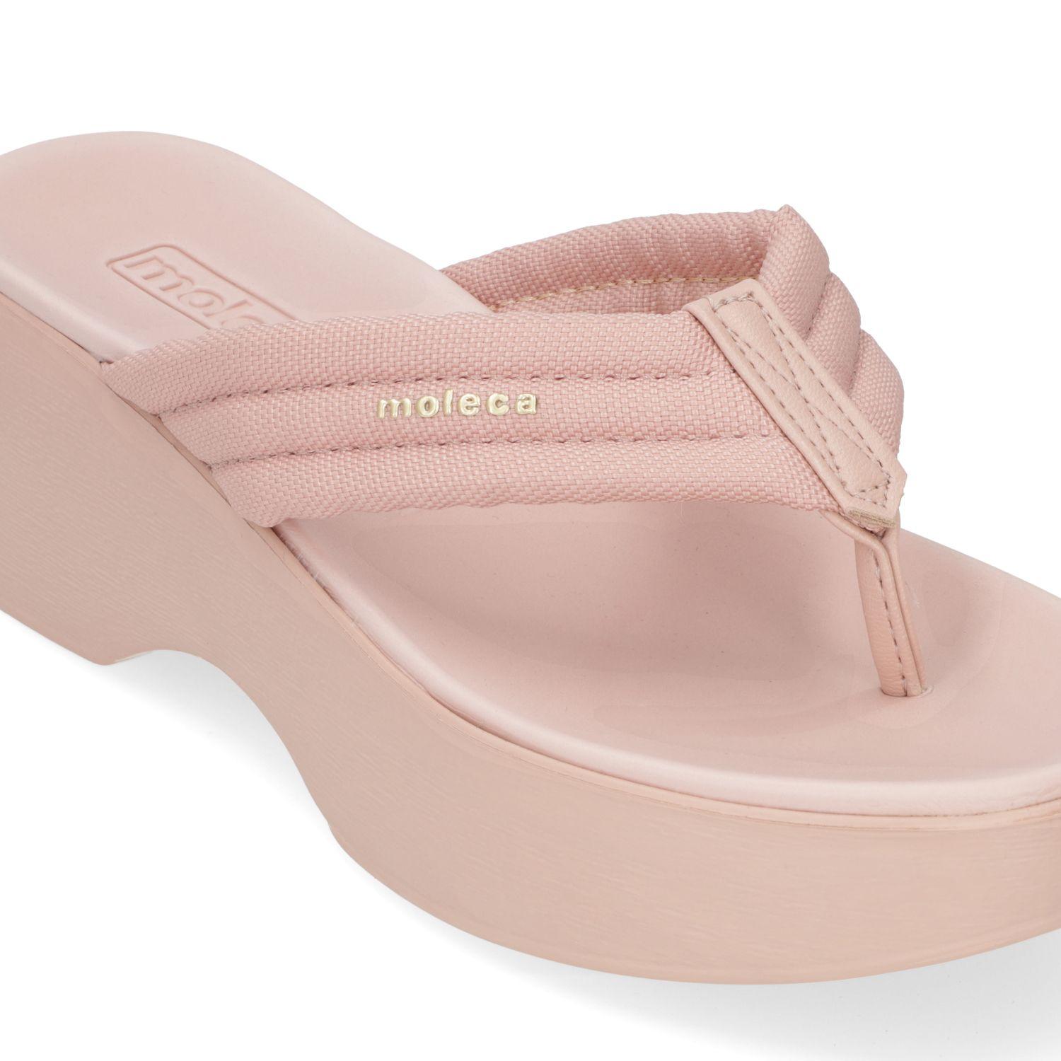 Sandalia Plana Moleca Rosado 15415-4