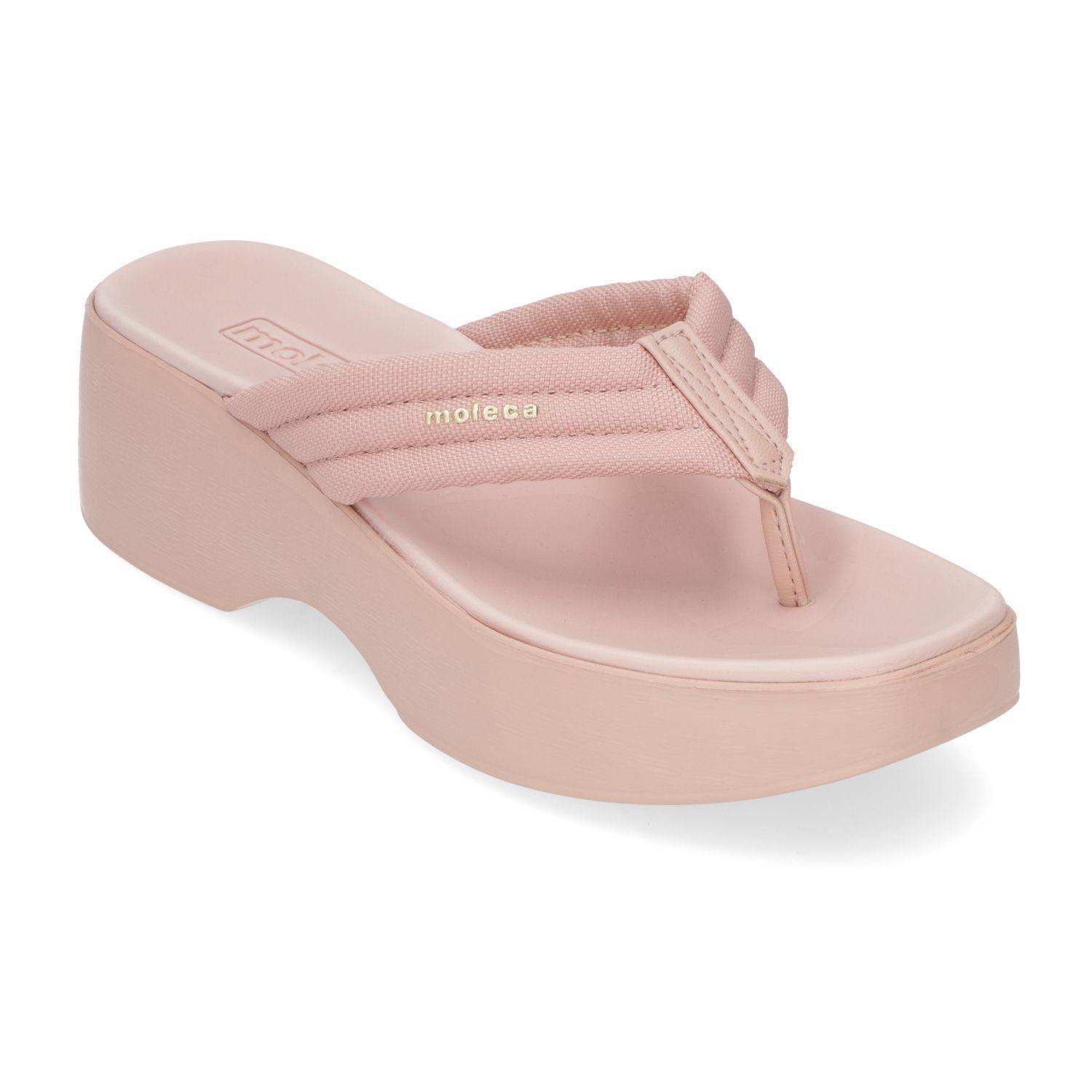Sandalia Plana Moleca Rosado 15415-1