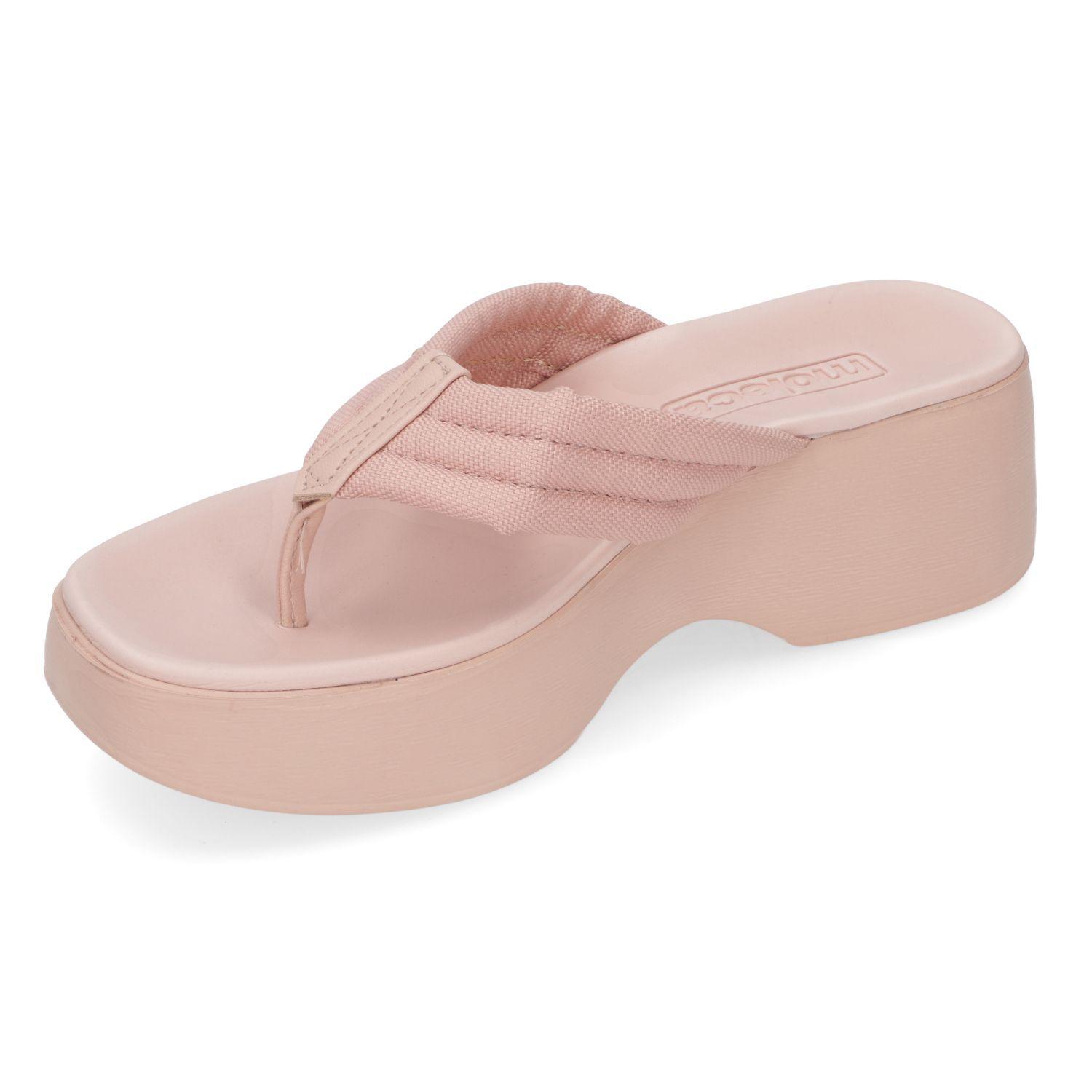 Sandalia Plana Moleca Rosado 15415-2