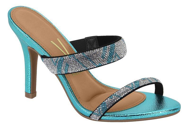 Sandalia Taco Vizzano Turquesa 13459-0