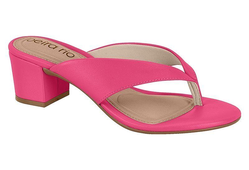 Sandalia Taco Beira Rio Rosado 11398-0