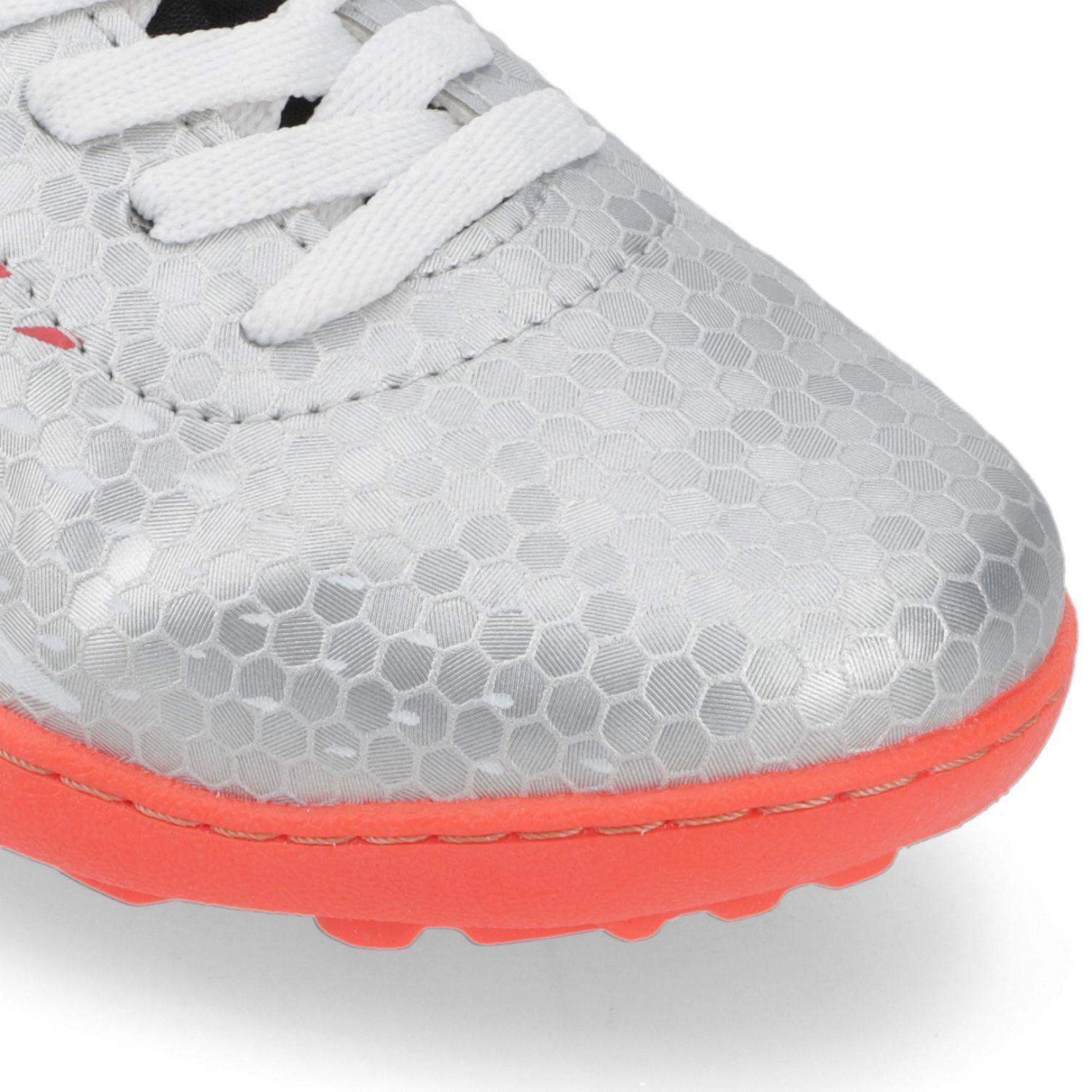 Zapatilla Fútbol Niño Multicancha Plateada-5