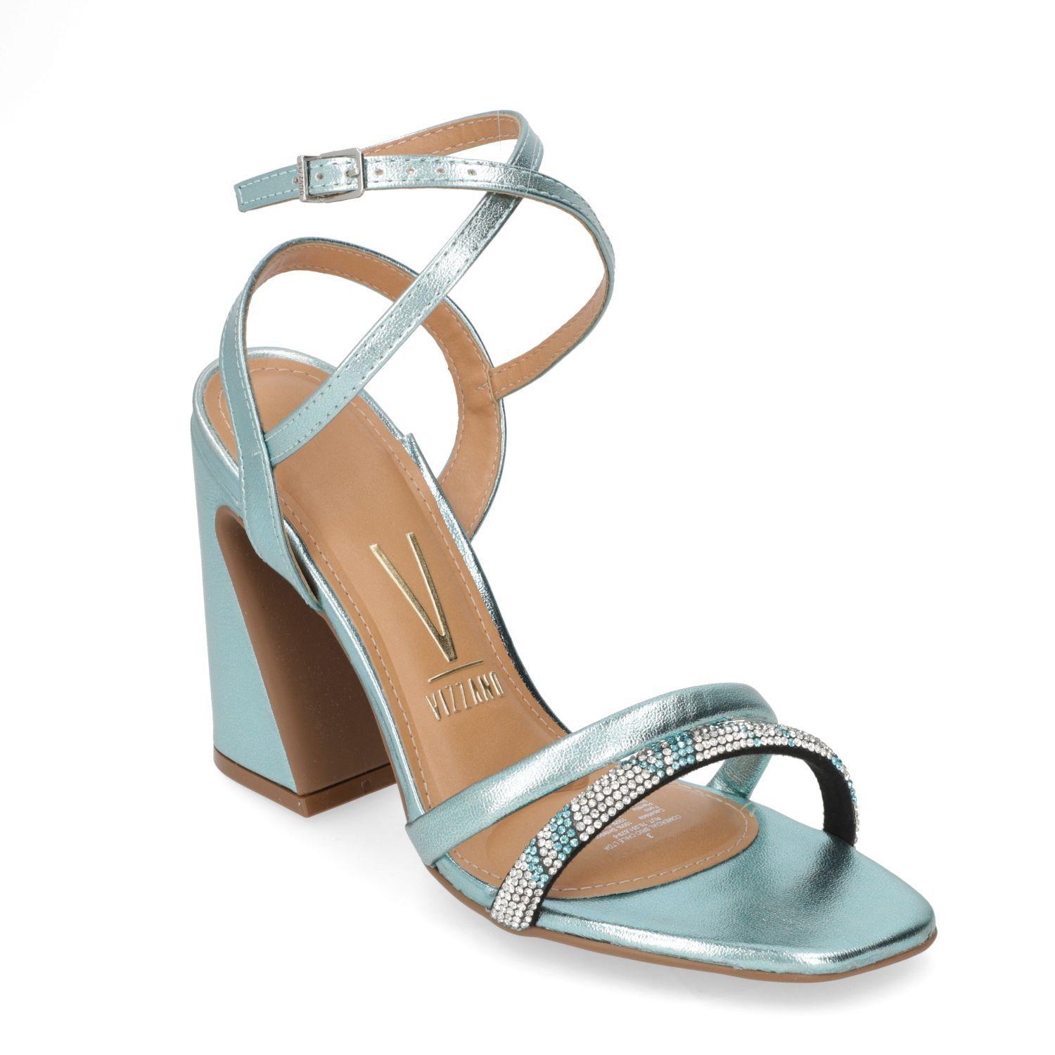 Sandalia Taco Vizzano Turquesa 13465-1