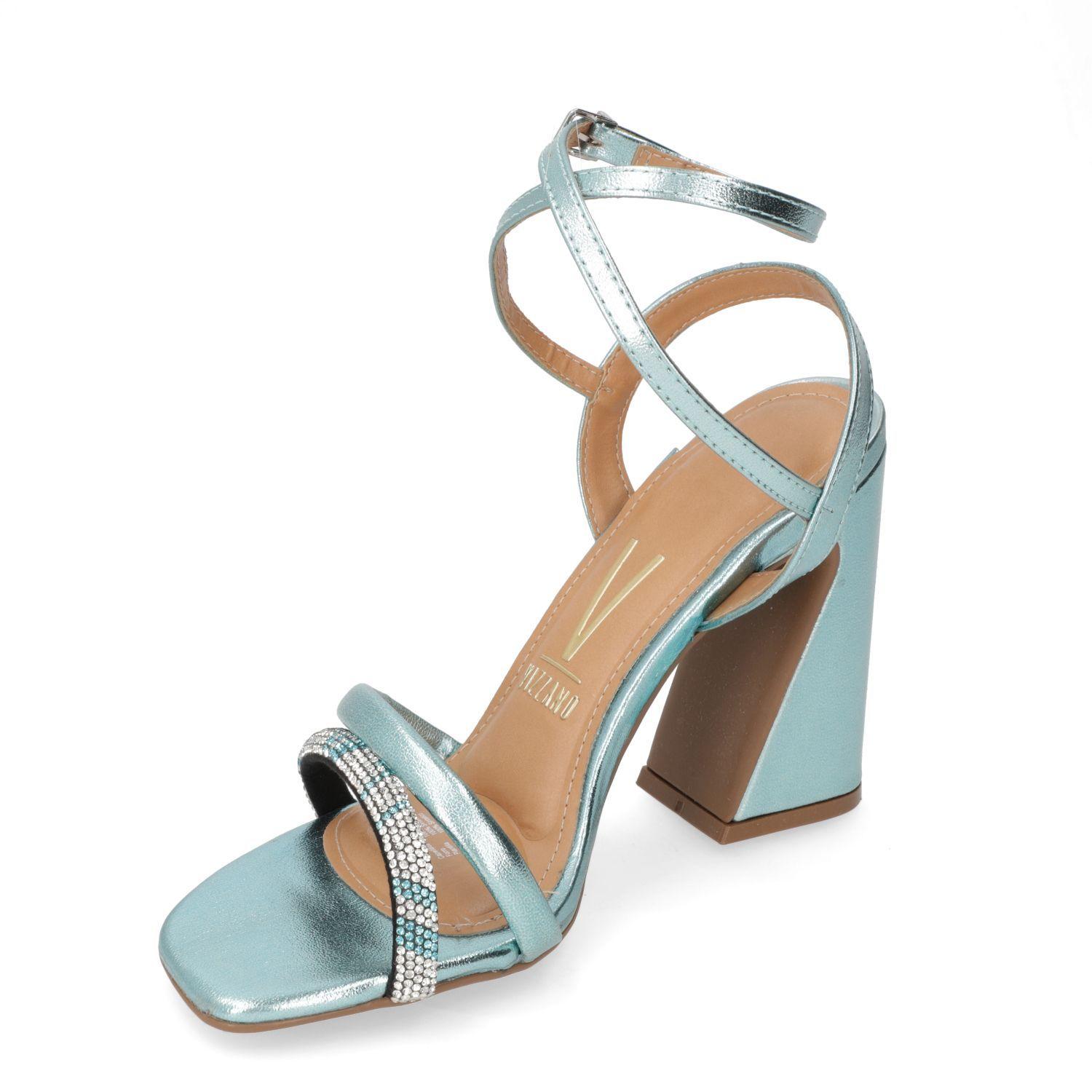 Sandalia Taco Vizzano Turquesa 13465-2