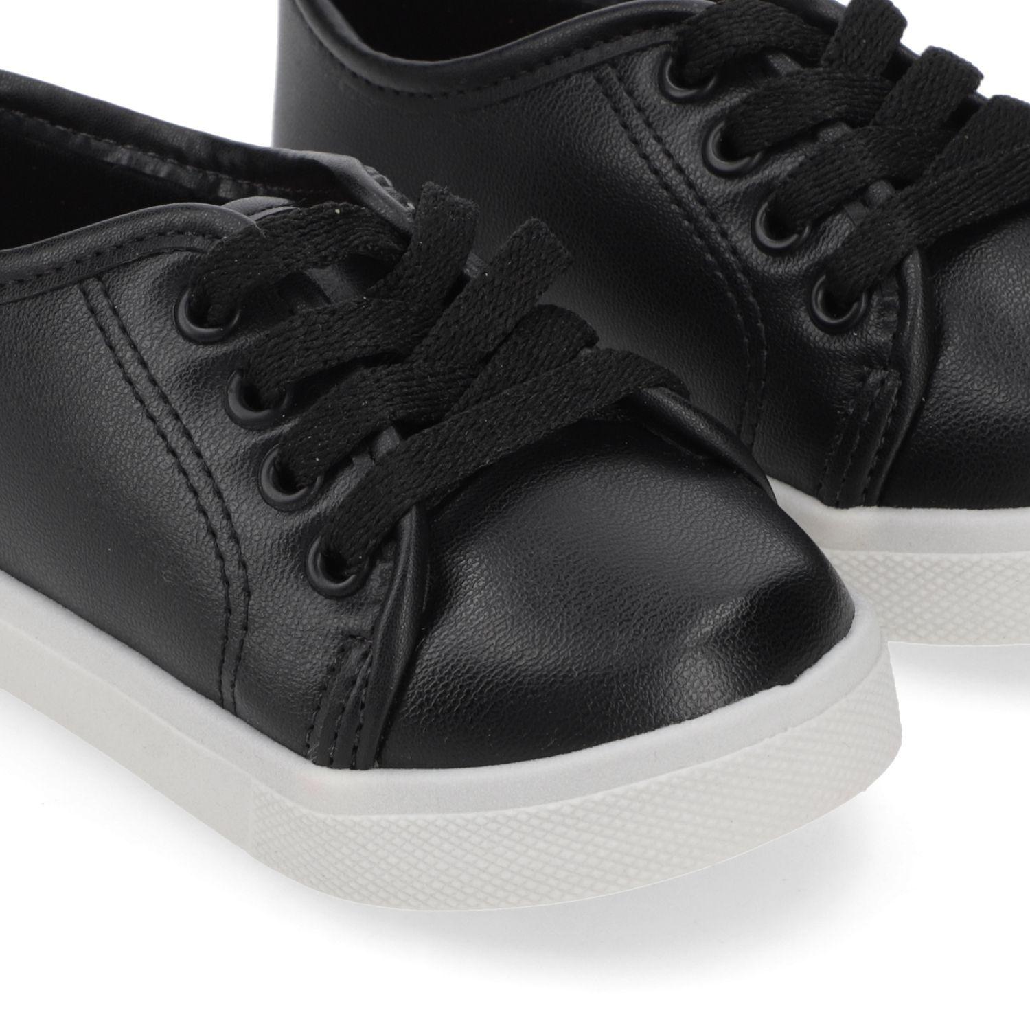 Zapatilla Urbana Niña Negra con Cordones Molekinha-5