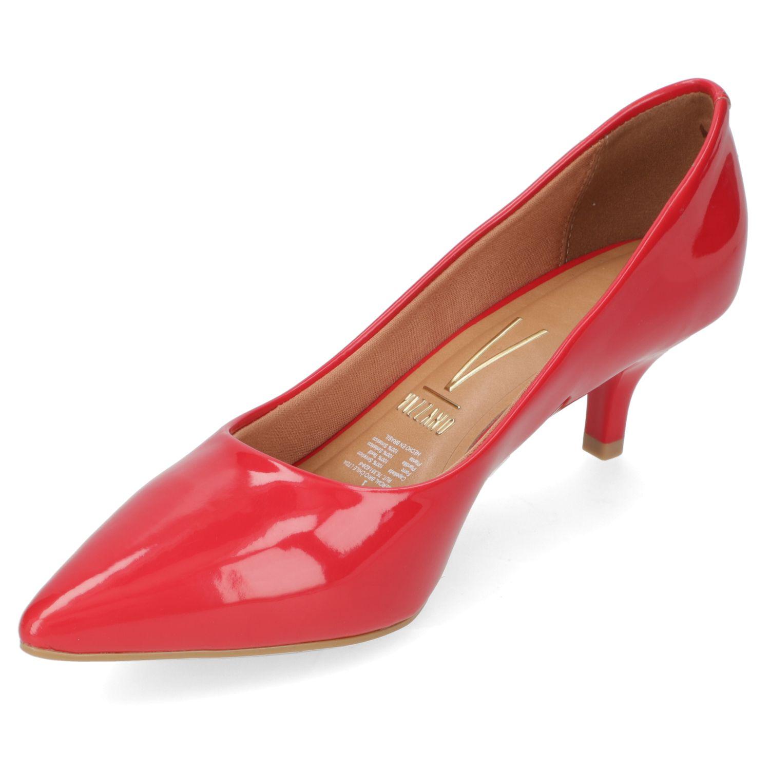 Zapato Mujer Taco Aguja Stiletto Rojo Vizzano-2