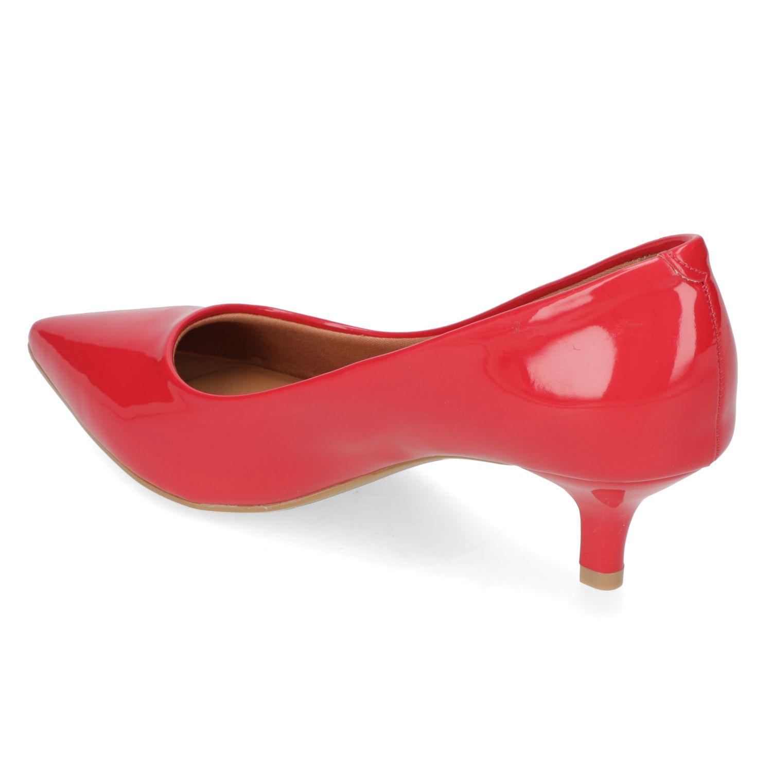 Zapato Mujer Taco Aguja Stiletto Rojo Vizzano-3
