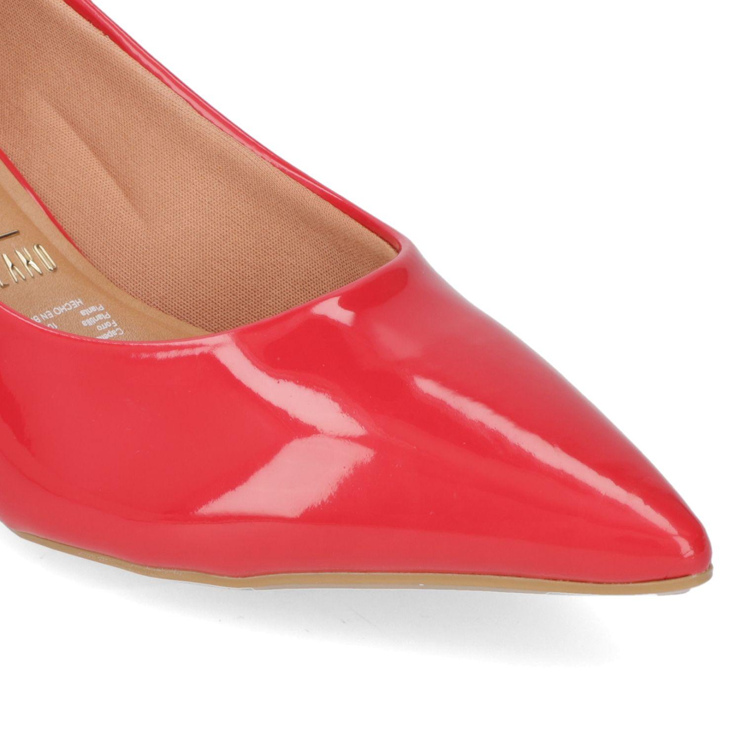 Zapato Mujer Taco Aguja Stiletto Rojo Vizzano-5