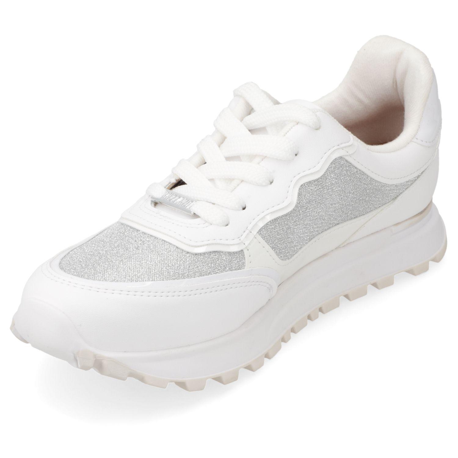 Zapatilla Casual Vizzano Blanco Efecto Cuero  Plata/Blanco Tela Shine Paris/Verniz Prem/Pelica-2