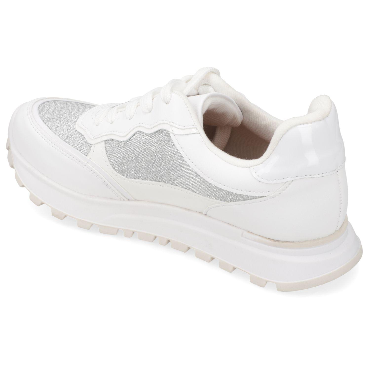 Zapatilla Casual Vizzano Blanco Efecto Cuero  Plata/Blanco Tela Shine Paris/Verniz Prem/Pelica-3