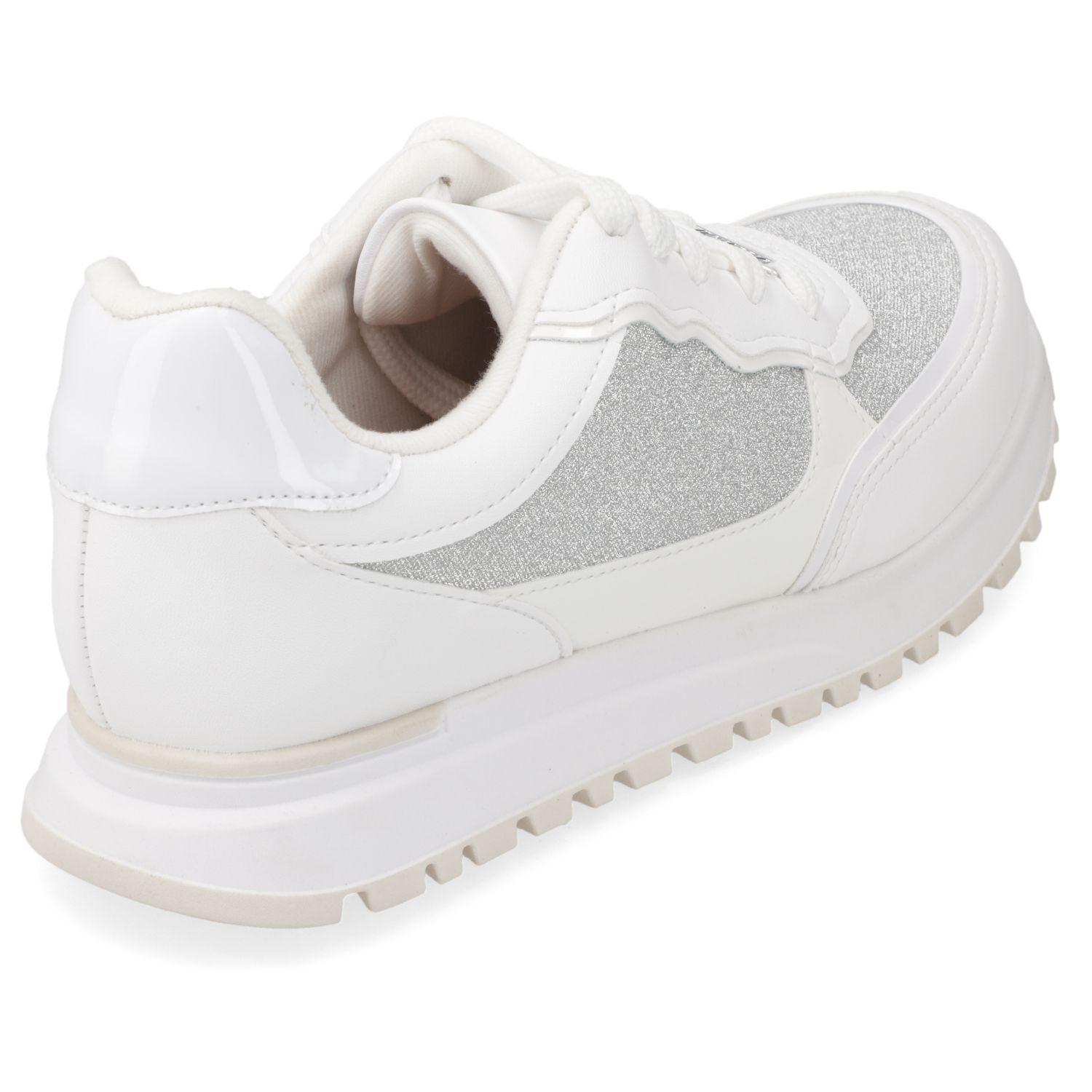 Zapatilla Casual Vizzano Blanco Efecto Cuero  Plata/Blanco Tela Shine Paris/Verniz Prem/Pelica-4