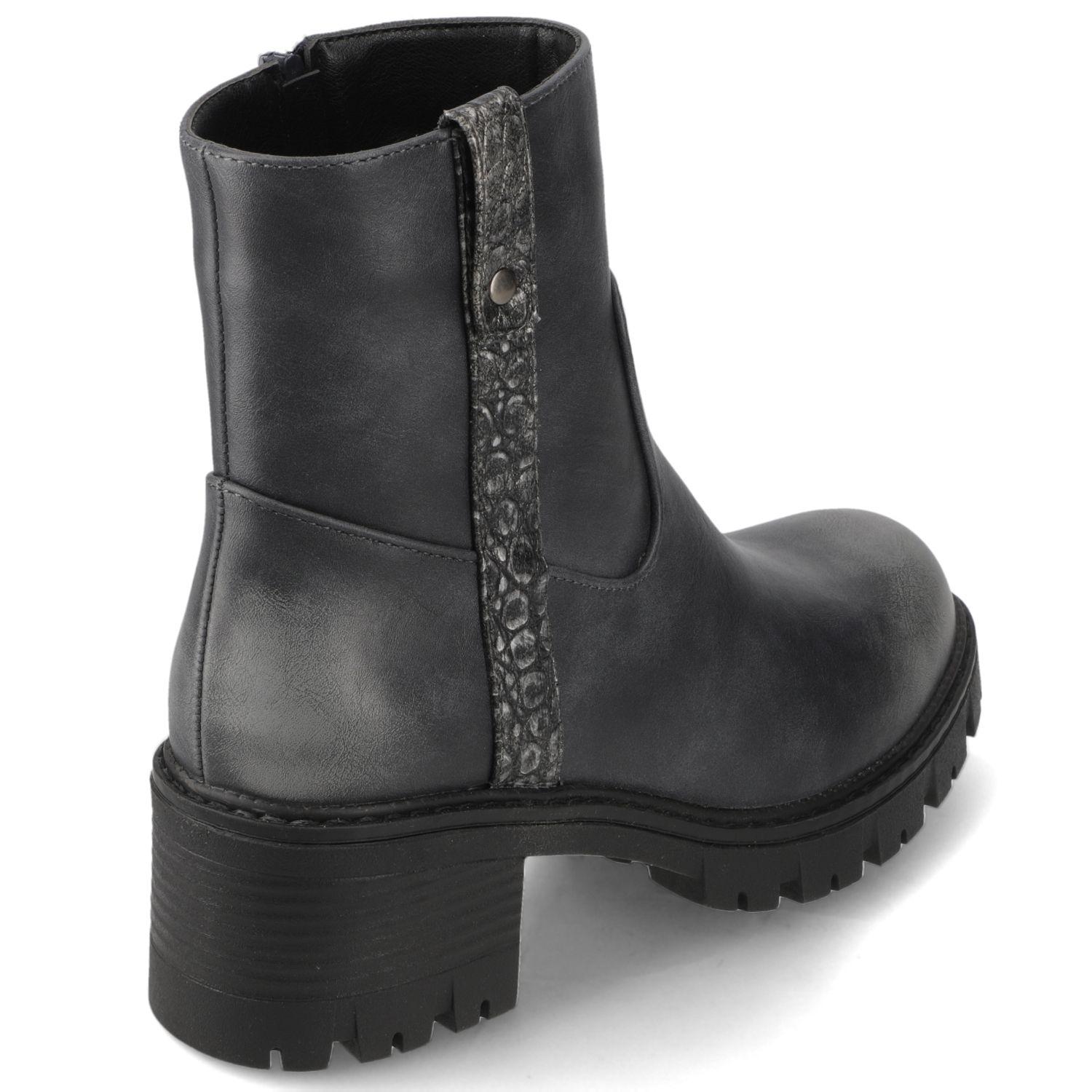 Botín Mujer  Chunky New Walk Negro-4