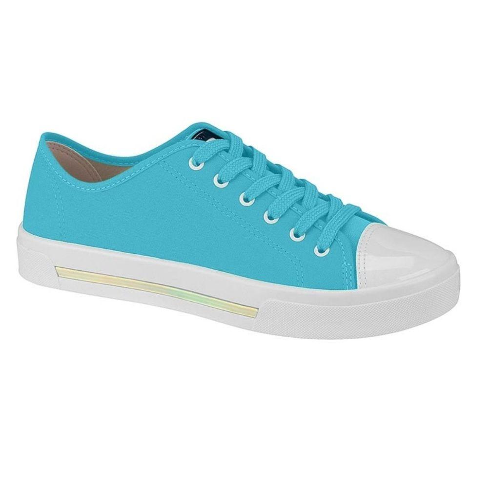 Zapatilla Casual de Mujer Moleca Turquesa-0