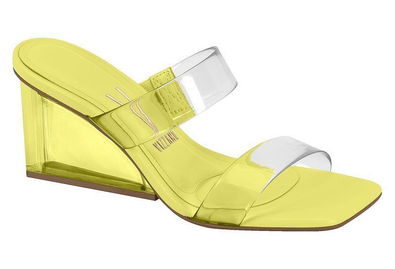 Sandalia Taco Vizzano Amarillo 10560-0