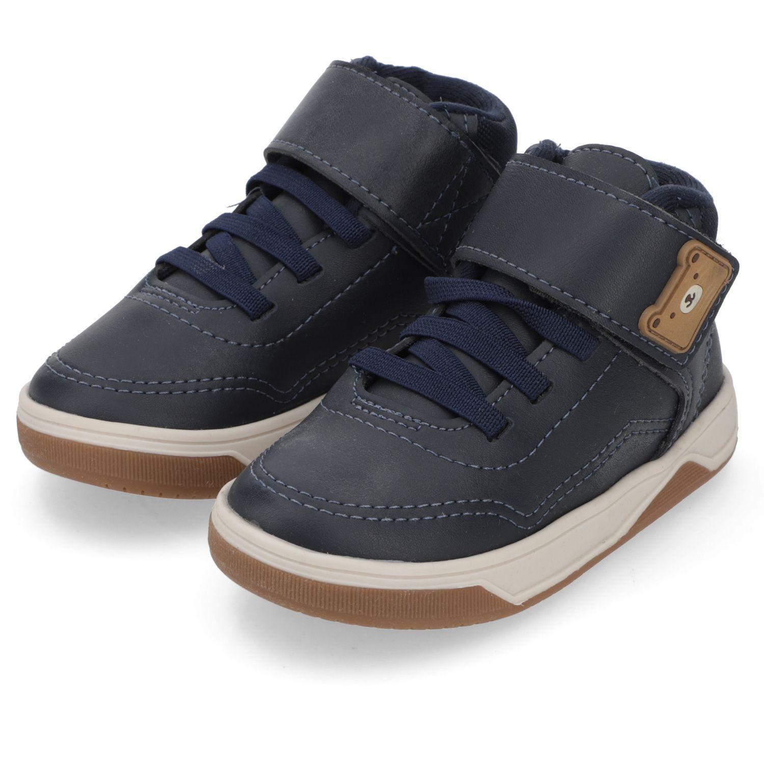Zapatilla Urbana  Azul Marino con Velcro Molekinho-2