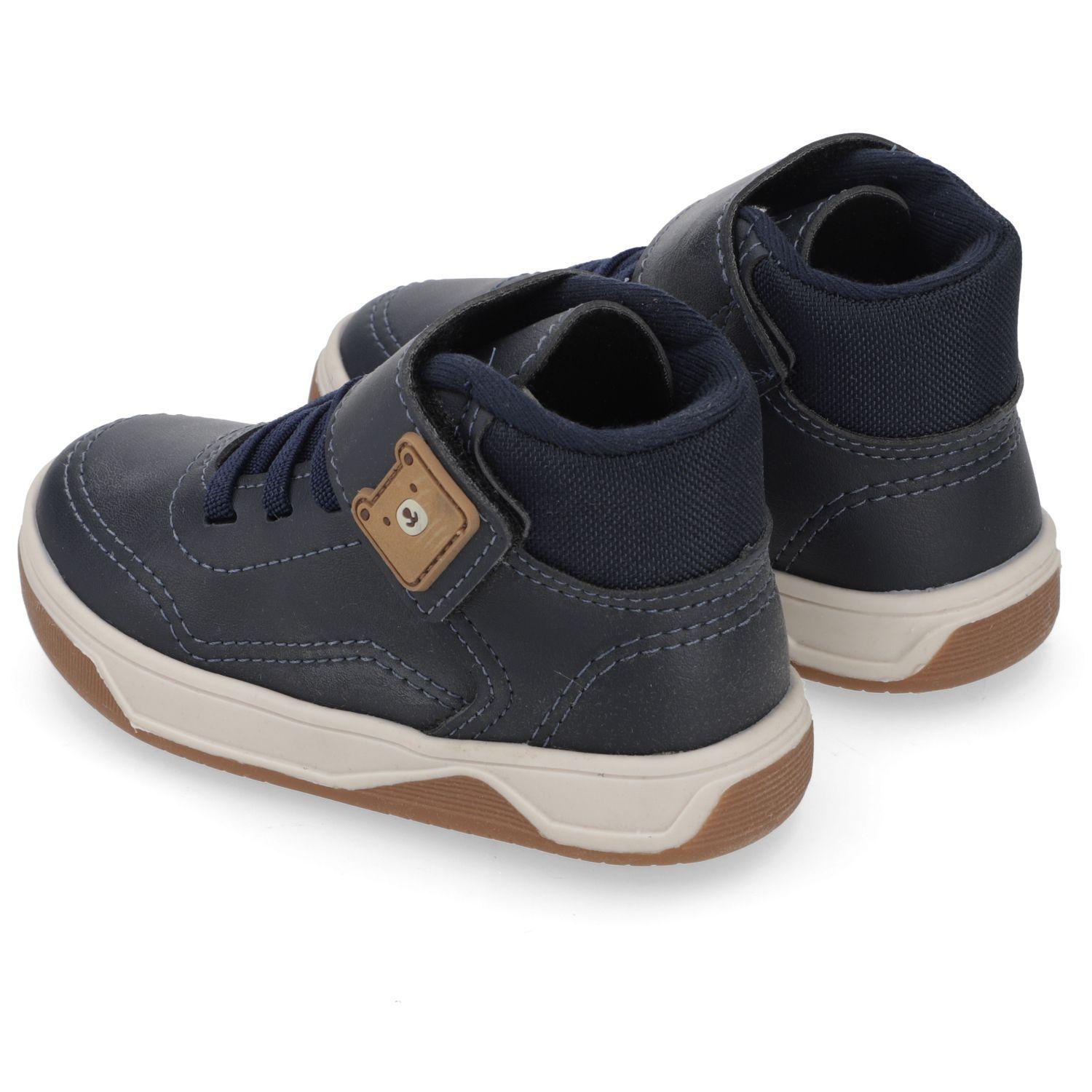 Zapatilla Urbana  Azul Marino con Velcro Molekinho-3