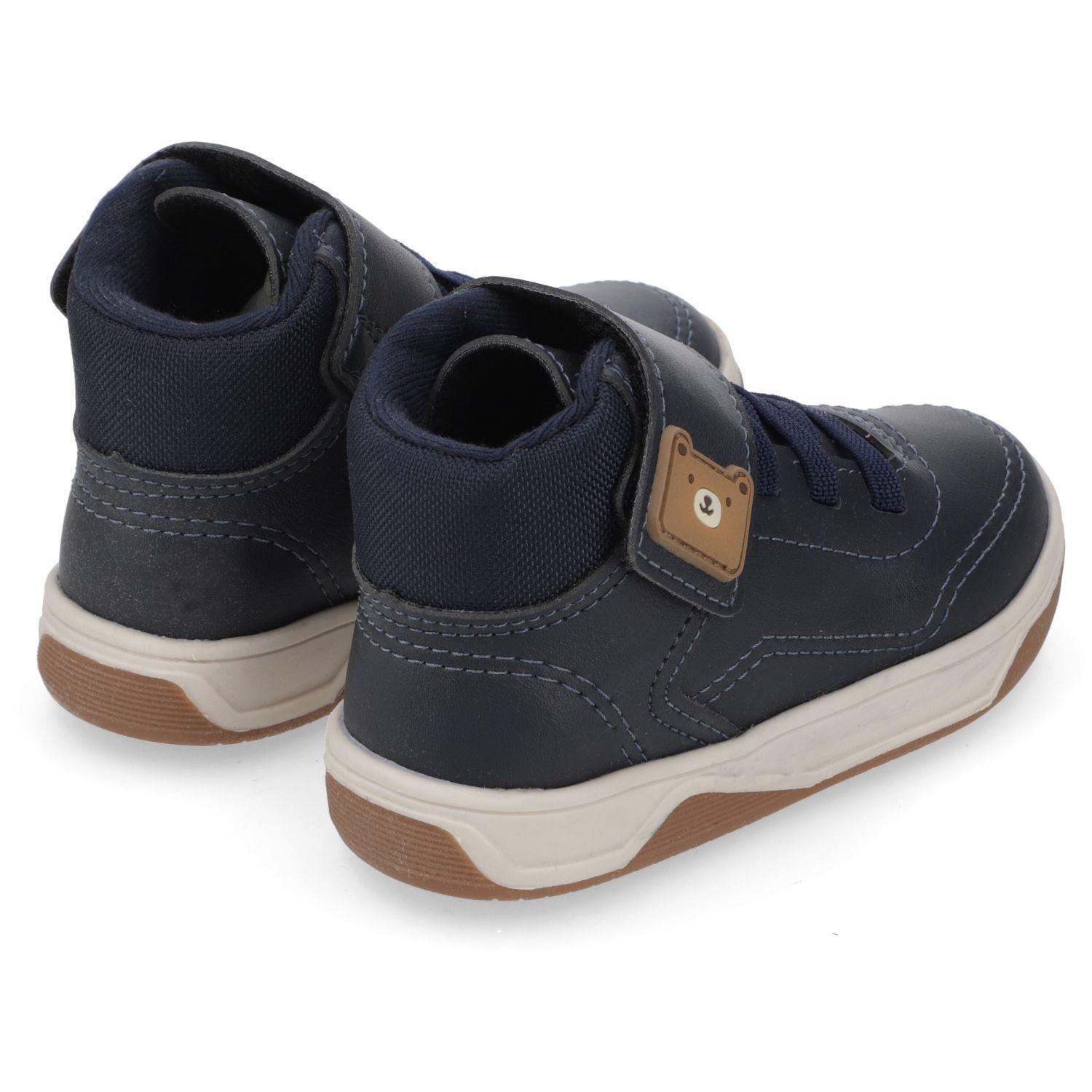 Zapatilla Urbana  Azul Marino con Velcro Molekinho-4